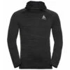 Odlo Run Easy Mid Layer Hoody Men - Black Melange 1 Odlo Run Easy Mid Layer Hoody Men - Black Melange -Odlo 309414 884756