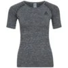 Odlo Women's Performance Light Base Layer T-Shirt - Grey Melange -Odlo 332882 00 d 700670