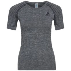 Odlo Women's Performance Light Base Layer T-Shirt - Grey Melange
