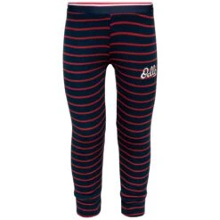 Odlo Active Warm Originals Stripes Base Layer Bottoms - Dark Sapphire - Sundried Tomato