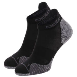 Odlo Ceramicool Ankle-Length Running Socks - 2-pack - Black