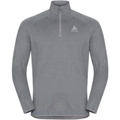 Odlo Carve Light 1/2 Zip Mid Layer Pullover Men - Grey Melange