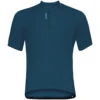 Odlo Essentials Half Zip Jersey Men - Blue Wing Teal -Odlo odlo mens essential half zip jersey indigo bunting 1 1144466 1480034