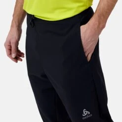 Odlo Essentials Woven Running Pants Men - Black -Odlo odlo mens essential woven running pants black 5 1179903
