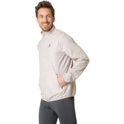 Odlo Essentials Light Reflective Running Jacket Men - Silver Cloud