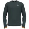 Odlo Run Easy Warm Mid Layer Top Men - India Ink Melange -Odlo odlo mens run easy warm mid layer india ink melange 1 1562369