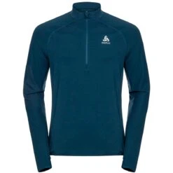 Odlo Zeroweight Mid Layer Running Half-Zip Men - Blue Wing Teal