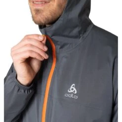 Odlo Zeroweight Waterproof Running Jacket Men - India Ink -Odlo odlo mens zeroweight waterproof running jacket india ink 5 1507236