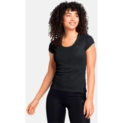 Odlo Active F-Dry Light Base Layer T-Shirt Women - Black 4 Odlo Active F-Dry Light Base Layer T-Shirt Women - Black -Odlo odlo womens active f dry light eco base layer t shirt black 1 1327696
