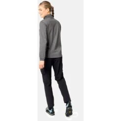 Odlo Ascent 365 Half Zip Mid Layer Pullover Women - Black Melange 5 Odlo Ascent 365 Half Zip Mid Layer Pullover Women - Black Melange -Odlo odlo womens ascent 365 mid layer half zip black melange 2 1406450
