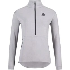 Odlo Ascent 365 Half Zip Mid Layer Pullover Women - Grey Melange