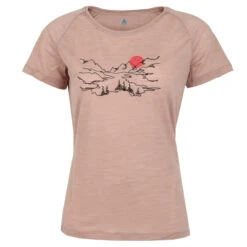 Odlo Ascent Performance Wool 130 Valley T-Shirt Women - Pale Mauve Melange