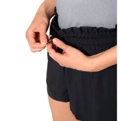 Odlo Active 365 2-in-1 5 Inch Shorts Women - Black -Odlo odlo womens essentials seamless running t shirt india ink melange 7 1523194