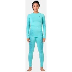 Odlo Performance Warm Long-Sleeve Base Layer Top Women - Blue Wing Teal - Polynya 6 Odlo Performance Warm Long-Sleeve Base Layer Top Women - Blue Wing Teal - Polynya -Odlo odlo womens performance warm eco long sleeve baselayer blue wing teal polynya 3 1328148