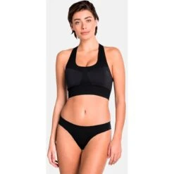 Odlo Seamless Medium Sports Bra Women - Black -Odlo odlo womens seamless medium sports bra black 1 1328297