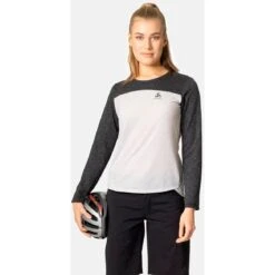 Odlo X-Alp Linencool Long Sleeve MTB Tee Women - Grey Melange - Black Melange 4 Odlo X-Alp Linencool Long Sleeve MTB Tee Women - Grey Melange - Black Melange -Odlo odlo womens x alp linencool long sleeve mtb tee grey melange black melange 1 1407046