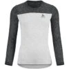 Odlo X-Alp Linencool Long Sleeve MTB Tee Women - Grey Melange - Black Melange -Odlo odlo womens x alp linencool long sleeve mtb tee grey melange black melange 1 1448268