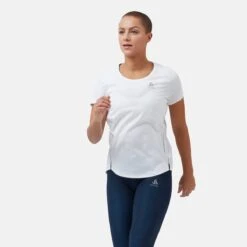 Odlo Zeroweight Chill-Tec T-Shirt Women - White -Odlo odlo womens zeroweight chill tec t shirt white 3 1179917