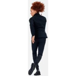 Odlo Women's Zeroweight Pro Warm Reflective Running Jacket 323111 - Black -Odlo odlo womens zeroweight pro warm reflective running jacket black 10 1328580