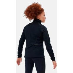 Odlo Women's Zeroweight Pro Warm Reflective Running Jacket 323111 - Black -Odlo odlo womens zeroweight pro warm reflective running jacket black 3 1328574