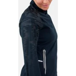 Odlo Women's Zeroweight Pro Warm Reflective Running Jacket 323111 - Black -Odlo odlo womens zeroweight pro warm reflective running jacket black 8 1328579