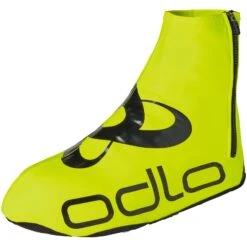 Odlo Zeroweight Cycling Shoecover - Safety Yellow - Black